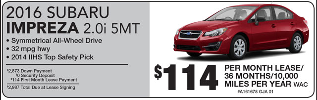 2016 Subaru Impreza