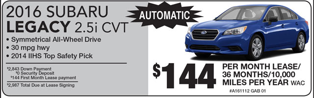 2016 Subaru Legacy